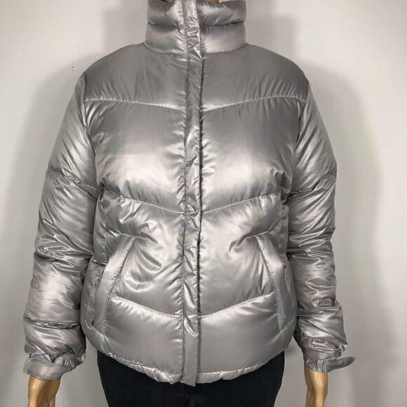 Columbia Silver Puffer Coat  - Picture 1 of 4